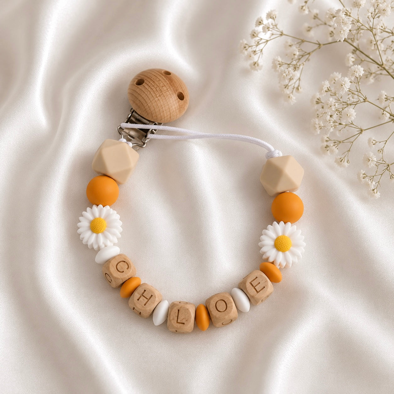 Attache tétine personnalisé modèle Chloé