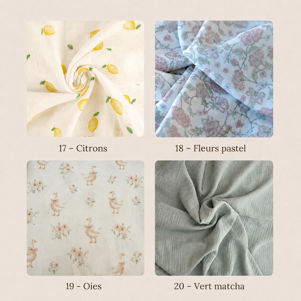 Couverture tissu au choix