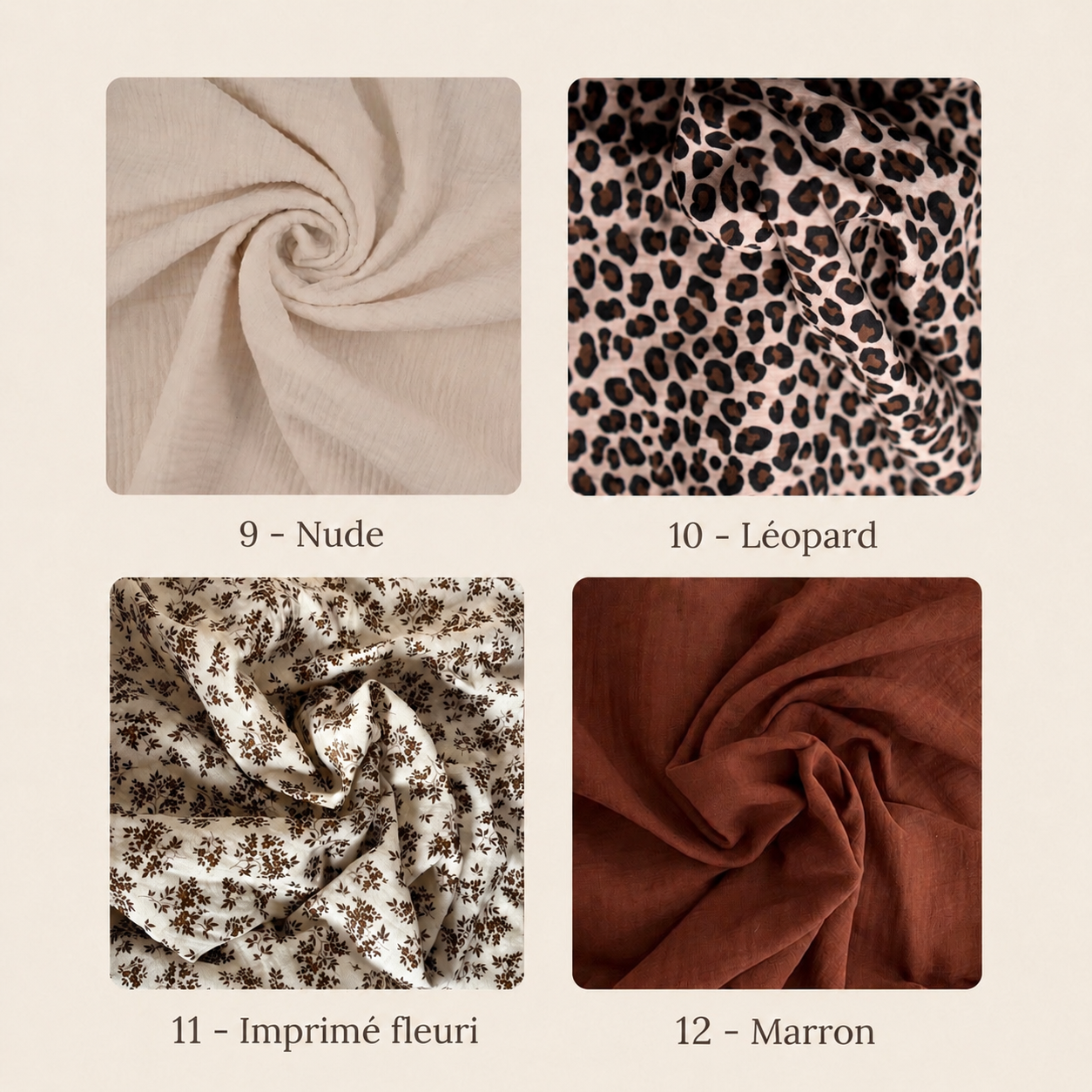Couverture tissu au choix