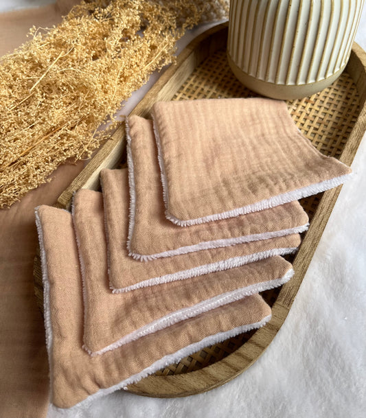 Lot de 5 Cotons lavables Nude