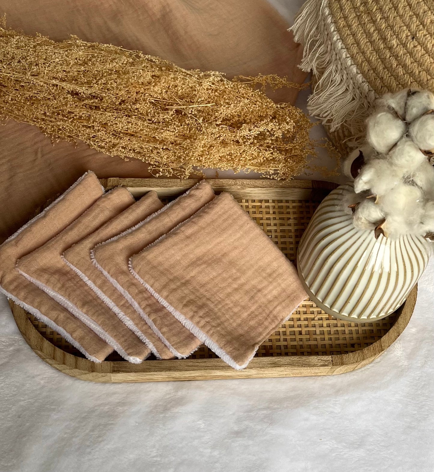 Lot de 5 Cotons lavables Nude