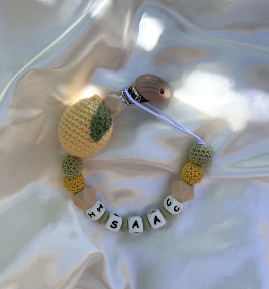Attache tétine Citron