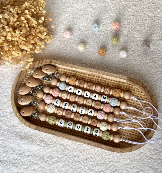 Attache tétine personnalisé