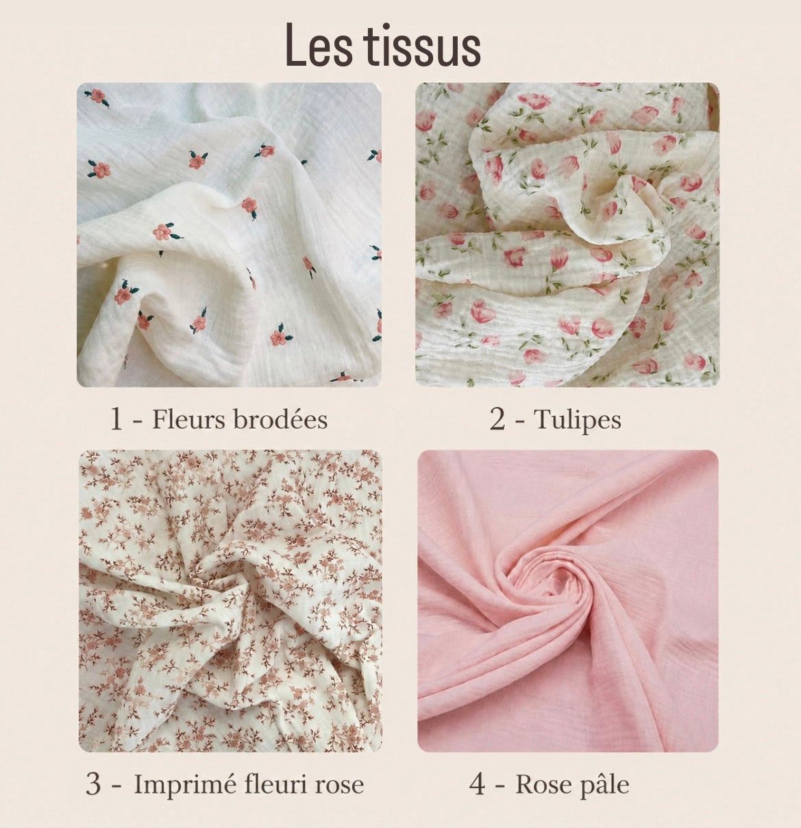 Couverture tissu au choix
