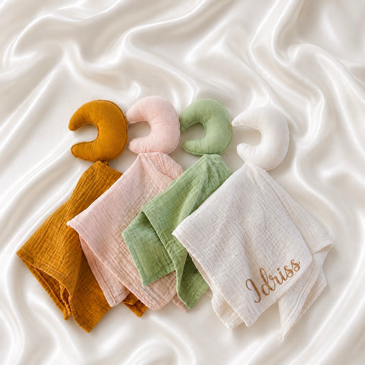 Doudou Lune en gaze de coton