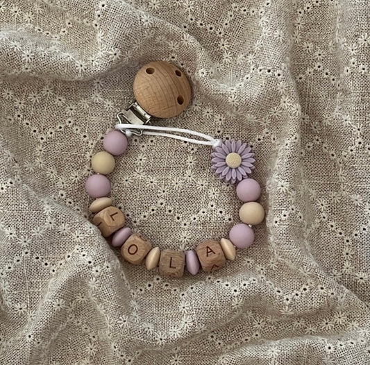Attache tétine personnalisé modèle Lola