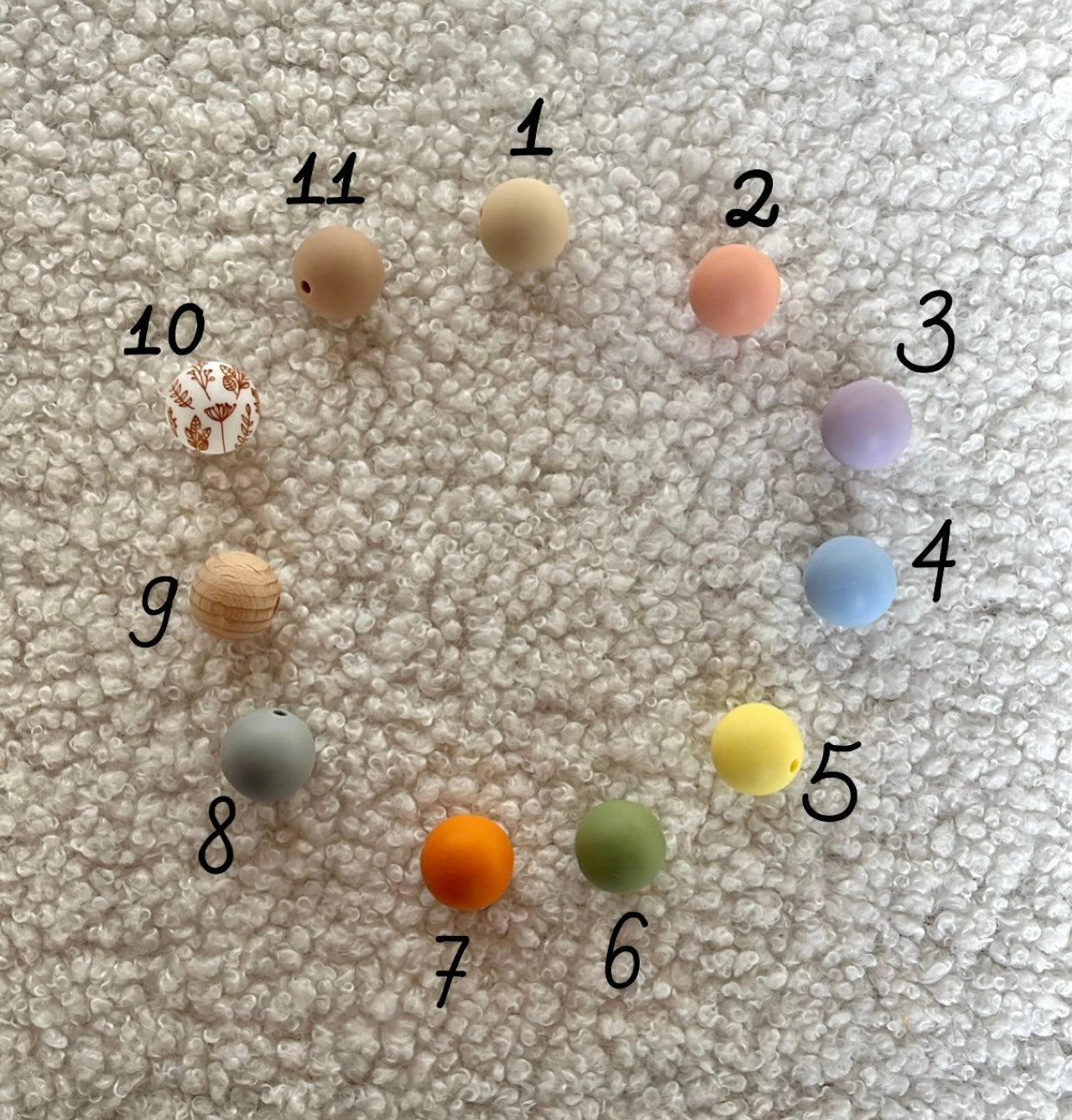 Attaches tétines sans prénom