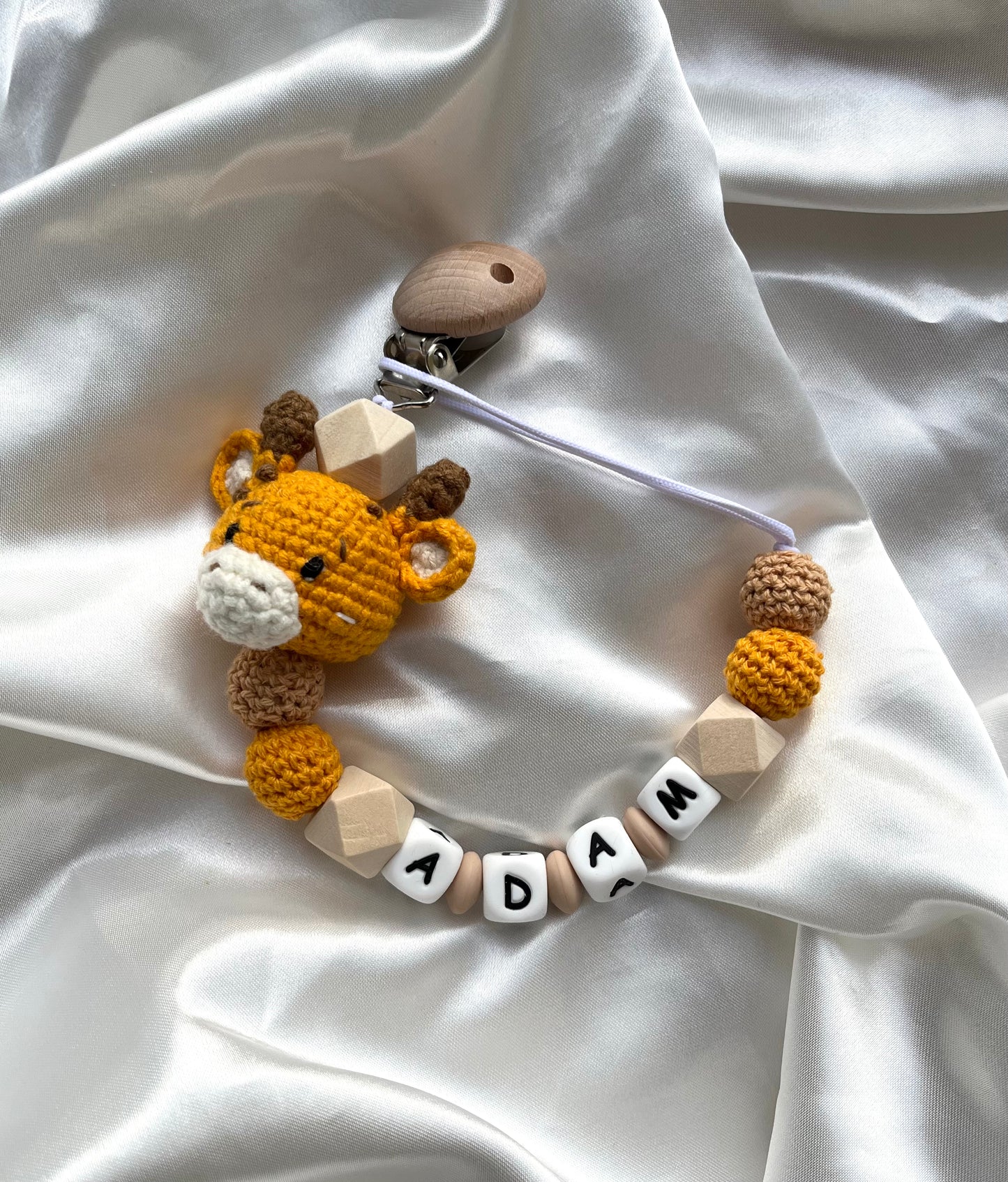 Attache tétine Girafe