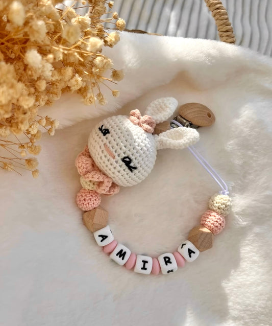 Attache tétine Lapin