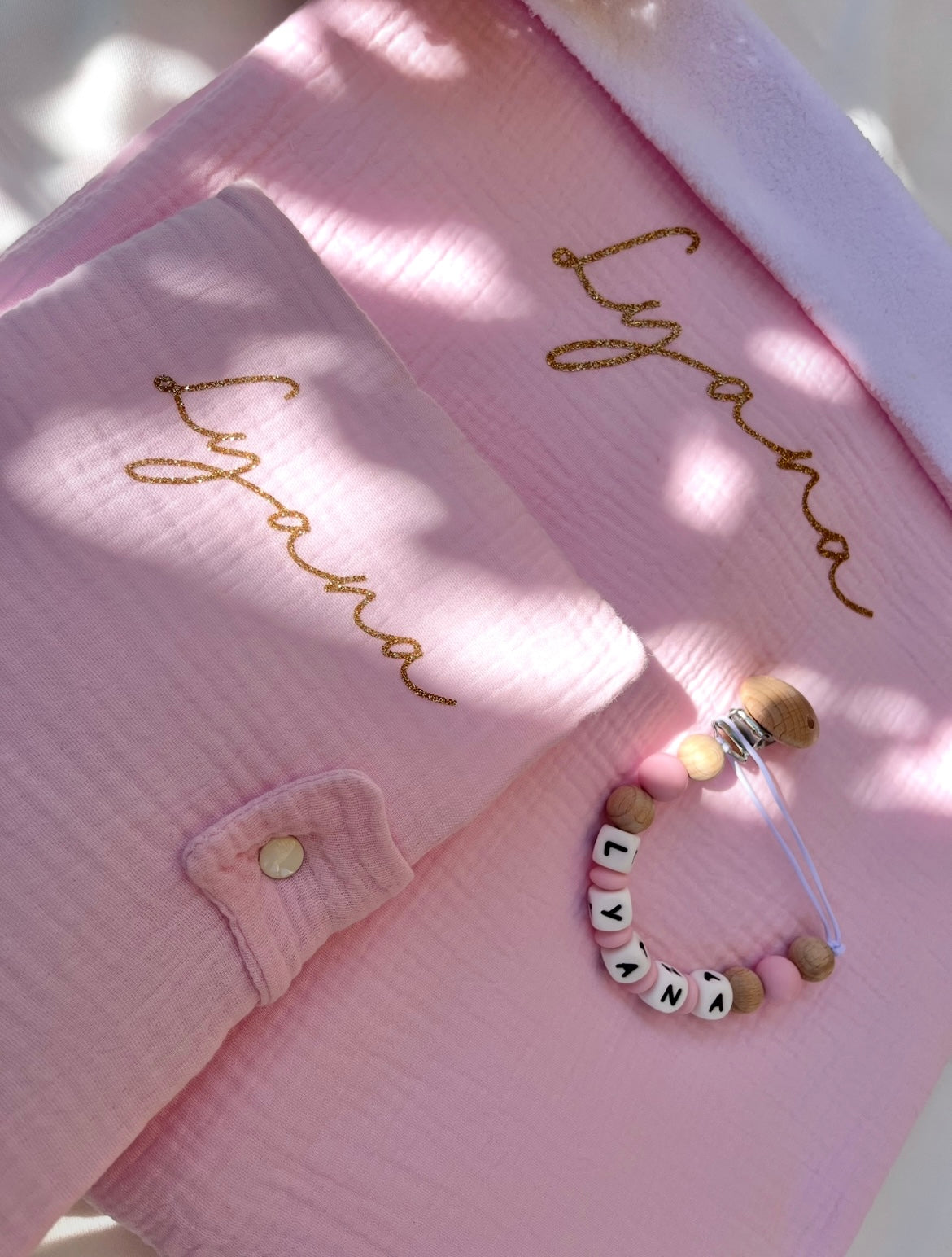 Coffret Naissance personnalisé Rose poudré