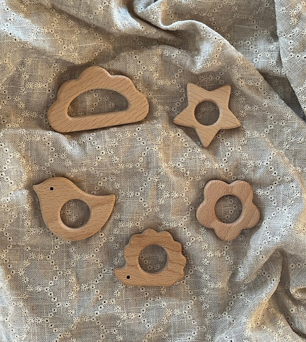 Pack attache tétine et anneau de dentition modèle Ambre